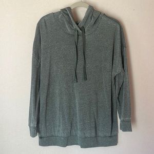 Lightweight athletic hoodie. Color dusty green. Size 1x